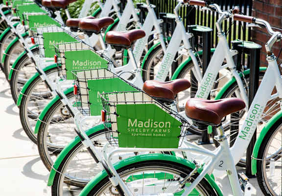 Bike Share at Madison Shelby Farms in East Memphis, TN