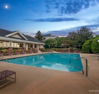 Relaxing pool at Cedar Springs Apartments in Raleigh, NC 27609