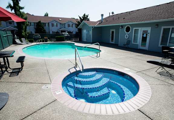 Hot Tub And Pool at Redwood Acres, Vancouver, WA, 98661