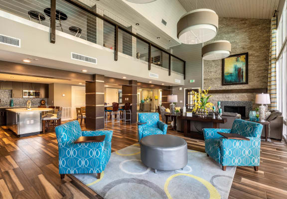 Clubhouse Lobby at Whisper Lake Apartments, Winter Park, FL