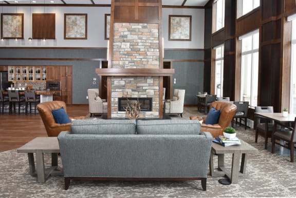 Community Room at The Legends of Cottage Grove 55+ Apartments, Cottage Grove, MN