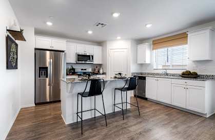 Starling Place Model Kitchen with Island