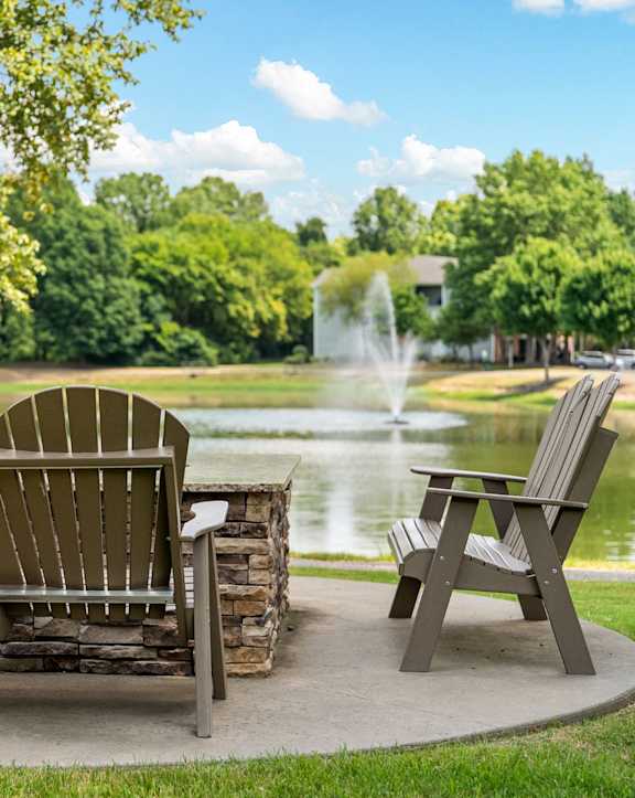 Outdoor Fire Pit and Grilling Area