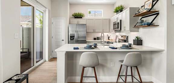 Gourmet Kitchen with Island at Avilla Silver Palm, Land O Lakes, FL 34638