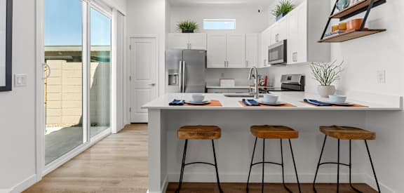 Gourmet Kitchen with Island at Avilla Marigold, Buckeye, AZ 85396