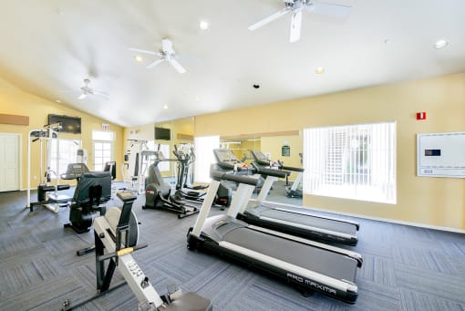 High-energy fitness facility at Ventana Apartments in Scottsdale!