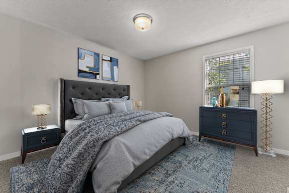 Bedroom with Plush Carpeting