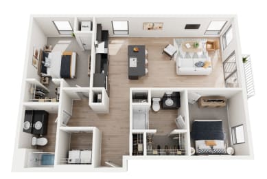 2 bed 2 bath A at Riverhouse Apartments, Fargo, ND 58102