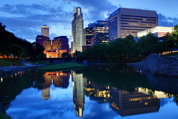Omaha Skyline at Night