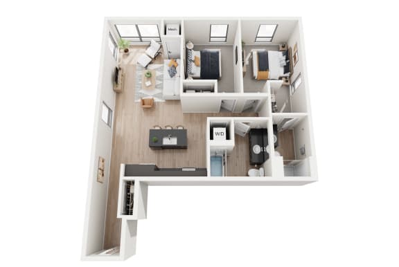 2 bed 2 bath I at Riverhouse Apartments, Fargo, ND 58102