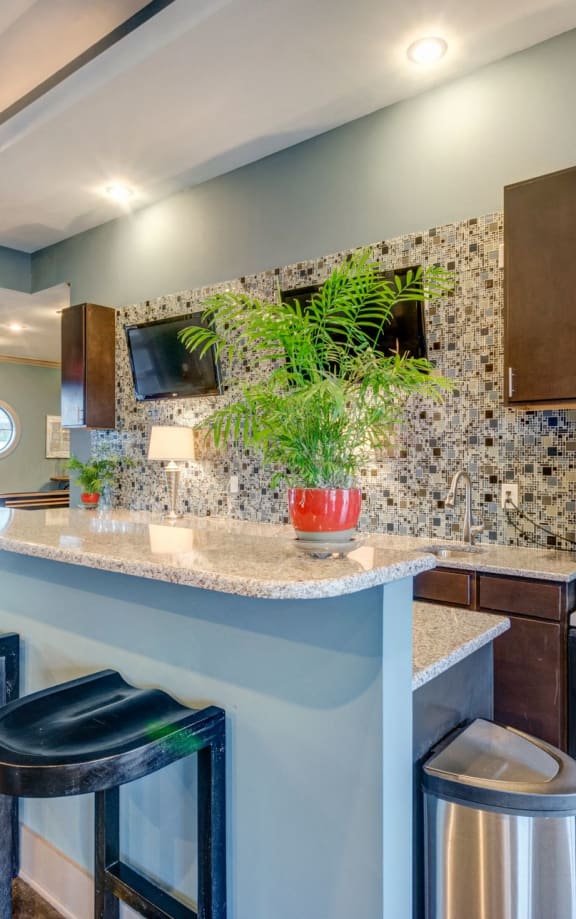 Clubhouse Eat-in Kitchens at Patriot Park Apartment Homes in Fayetteville, NC,28311
