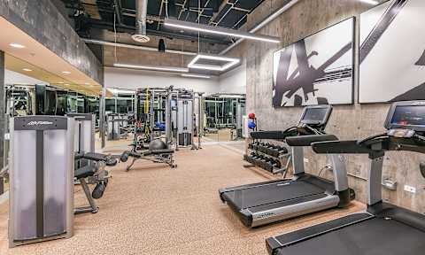Professional Fitness Center at F11 East Village Luxury Apartments in Downtown San Diego, CA