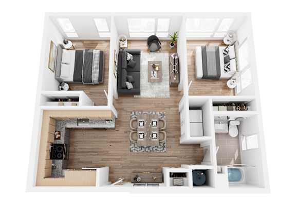 2 bed 2 bath B at SPARK Apartments, Salt Lake CIty, Utah