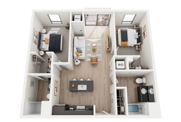 2 bed 2 bath at Riverhouse Apartments, North Dakota