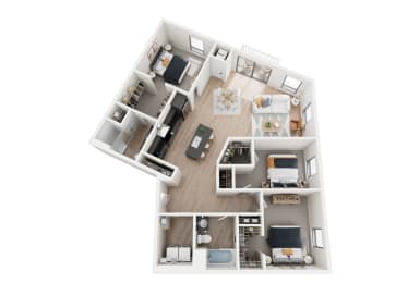 3 bed 2 bath A at Riverhouse Apartments, Fargo, North Dakota 58102