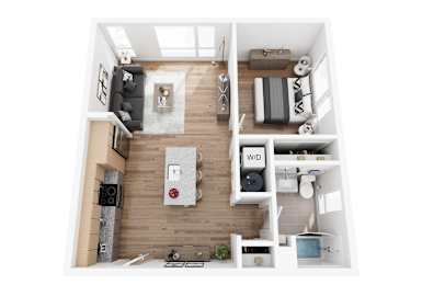 1 bed 1 bath B at SPARK Apartments, Salt Lake CIty, UT, 84116