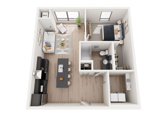 1 bed 1 bath E at Riverhouse Apartments, Fargo, North Dakota 58102