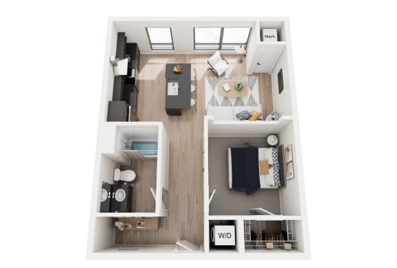 1 bed 1 bath at Riverhouse Apartments, Fargo, North Dakota