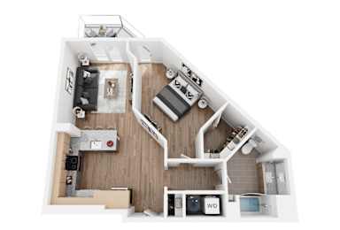 1 bed 1 bath A at SPARK Apartments, Utah, 84116