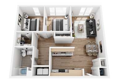 2 bed 2 bath at SPARK Apartments, Salt Lake CIty, UT