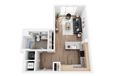 Studio 1 bath at SPARK Apartments, Salt Lake CIty, Utah
