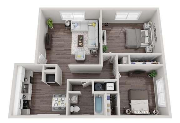 Two Bedroom/ One Bathroom