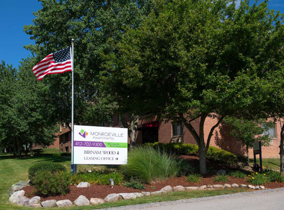 Community Entrance at Birnam Wood Apartments, Monroeville, Pennsylvania