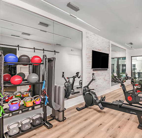 Yoga and Spin Studio at The Foundry NoHo Luxury Apartments in Tampa FL