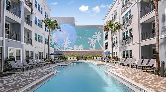 Swimming Pool at The Foundry NoHo Luxury Apartments in Tampa, FL
