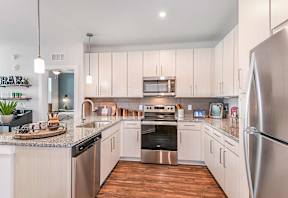 Modern Kitchen at The Foundry NoHo Luxury Apartments in Tampa, FL
