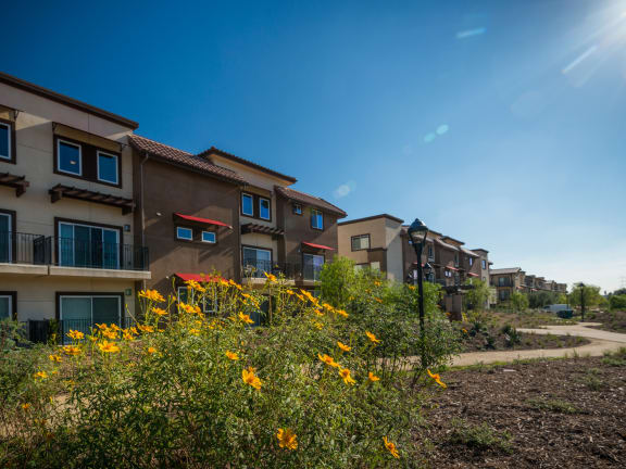 Apartment buildings exterior of Rio Vista Apartments, Los Angeles, CA