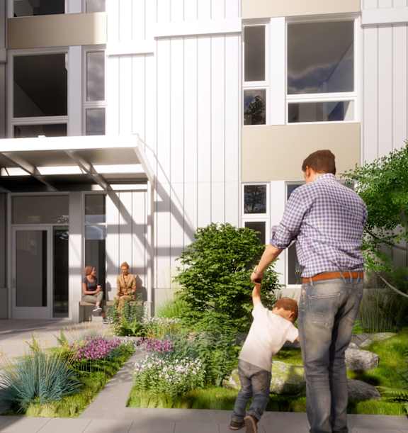 St. Lukes Apartments in Seattle, Washington Exterior Rendering