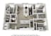 a 1 bedroom floorplan is shown in this rendering