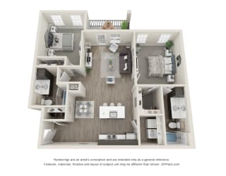 Spurce Floor Plan at 24 at Bloomfield, Bloomfield Township