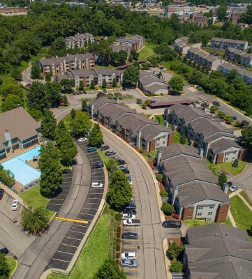 Overhead View at Belmont Ridge Apartments, Monroeville, PA, 15146