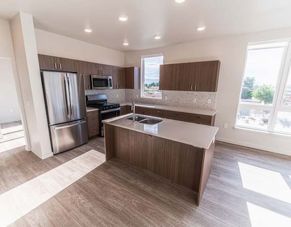 Old Town Lofts Model Kitchen