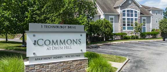The front of Drum Hill in Chelmsford MA.