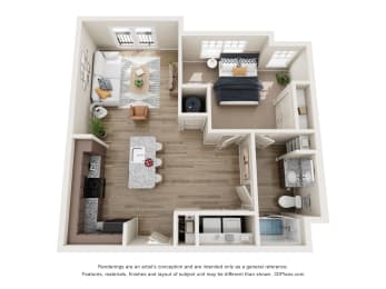 Townes at Clarkston A1 Floor plan_Clarkston_Ga Apartments