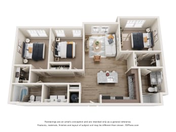 Townes at Clarkston_Clarkston_Ga_C1_3b2b Floor Plan