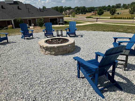Bonfire Pit at Abbey Ridge Apartment Homes, Oxford, Michigan