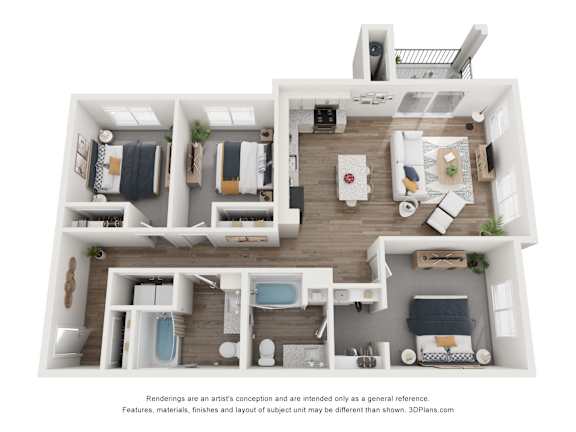 the outlook floor plan  1 bedroom 395 sq ft