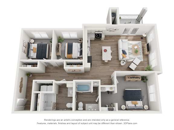 the outlook floor plan  1 bedroom 395 sq ft