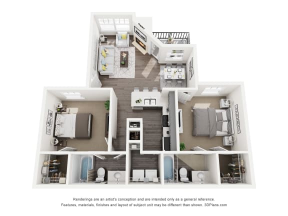 the evergreen floor plan of the everly residences
