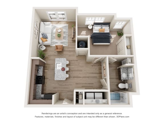 Townes at Clarkston A1 Floor plan_Clarkston_Ga Apartments