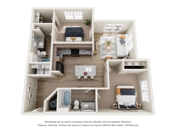 Townes at Clarkston_Clarkston_Ga_B1_2b2b Floor Plan