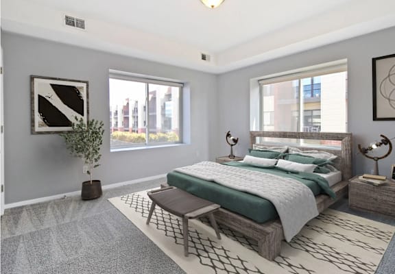 Bedroom at Southfield MI Apartments | 42 West Apartments in Southfield Michigan