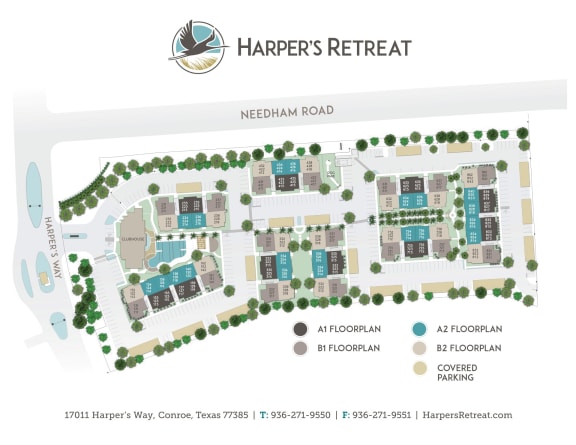 Harper's Retreat Site Map