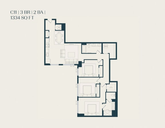 floor plan of the 2nd and 3rd floors