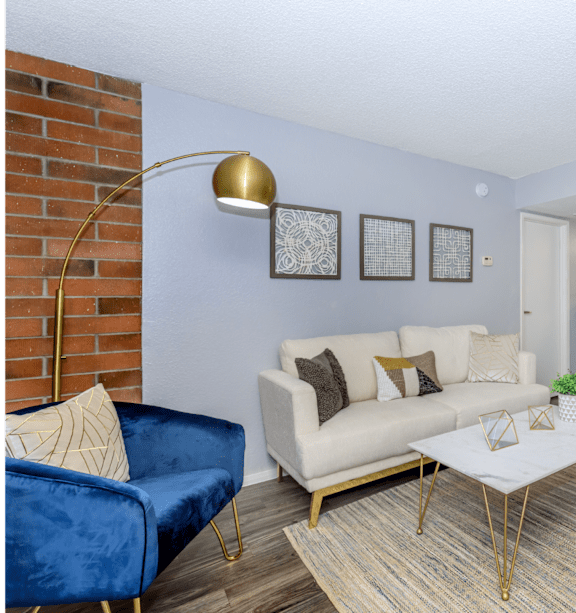 Mission Antigua Apartments in Tucson, Arizona Model Living Room