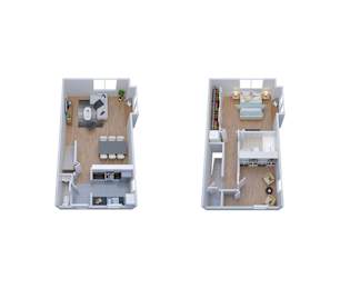 Camelot first and second floor plan